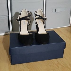 Cole Haan Black Suede Wedge